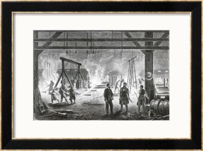Germany Saarbrucken Ironworks: The Welding Shop by G. Arnould Pricing Limited Edition Print image