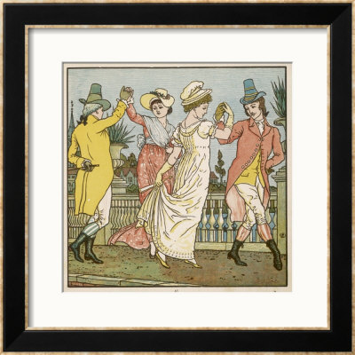 Sur Le Pont D'avignon On Y Danse On Y Danse by Walter Crane Pricing Limited Edition Print image