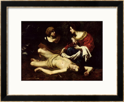 St. Sebastian Tended By St. Irene by Nicolas Regnier Pricing Limited Edition Print image