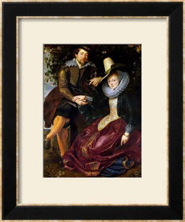 Self Portrait With Isabella Brandt, His First Wife, In The Honeysuckle Bower, Circa 1609 by Peter Paul Rubens Pricing Limited Edition Print image