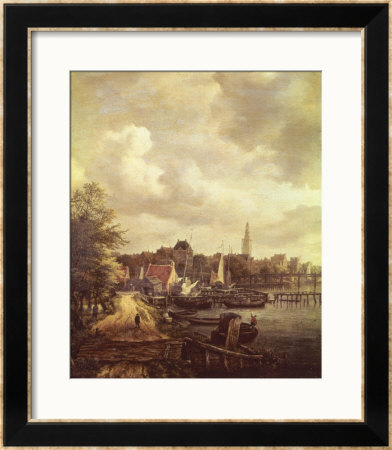 View Of Amsterdam by Jacob Isaaksz. Or Isaacksz. Van Ruisdael Pricing Limited Edition Print image