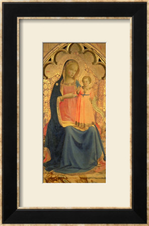 Madonna And Child, Central Panel Of A Triptych by Fra Angelico Pricing Limited Edition Print image