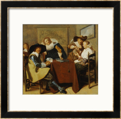 An Elegant Card Party by Dirck Hals Pricing Limited Edition Print image