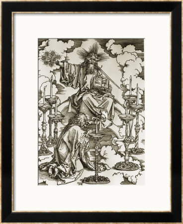 Vision Of The Seven Candlesticks by Albrecht Durer Pricing Limited Edition Print image