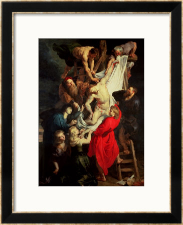 The Descent From The Cross, Triptych Depicting The Visitation, The Deposition And The Presentation by Peter Paul Rubens Pricing Limited Edition Print image