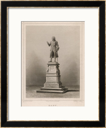 Immanuel Kant German Philosopher: Commemorative Statue In Konigsberg by E. Wagner Pricing Limited Edition Print image