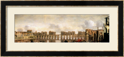 London Bridge, Circa 1630 by Claude De Jongh Pricing Limited Edition Print image