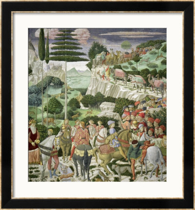 The Journey Of The Magi To Bethlehem, The Left Hand Wall Of The Chapel, Circa 1460 by Benozzo Di Lese Di Sandro Gozzoli Pricing Limited Edition Print image