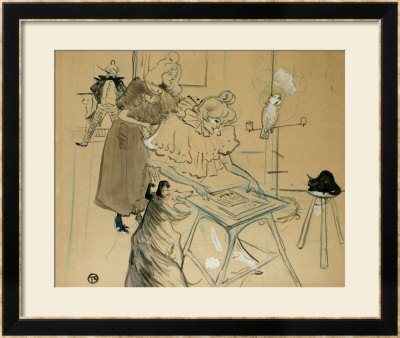 Le Motographe (Melle, Margouin), 1899 by Henri De Toulouse-Lautrec Pricing Limited Edition Print image