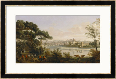 View Of Florence, Palatine Gallery, Palazzo Pitti, Florence by Vanvitelli (Gaspar Van Wittel) Pricing Limited Edition Print image