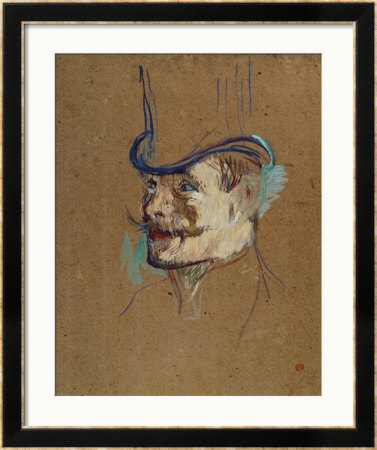 William Warrener (Study For 'The Englishman At The Moulin Rouge), 1892 by Henri De Toulouse-Lautrec Pricing Limited Edition Print image