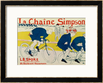 Poster For La Chaine Simpson, Bicycle Chains, 1896 by Henri De Toulouse-Lautrec Pricing Limited Edition Print image