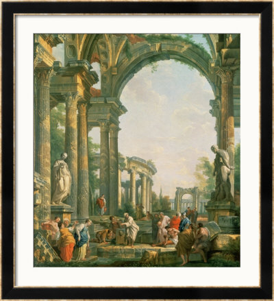 Classical Ruins by Giovanni Paolo Pannini Pricing Limited Edition Print image
