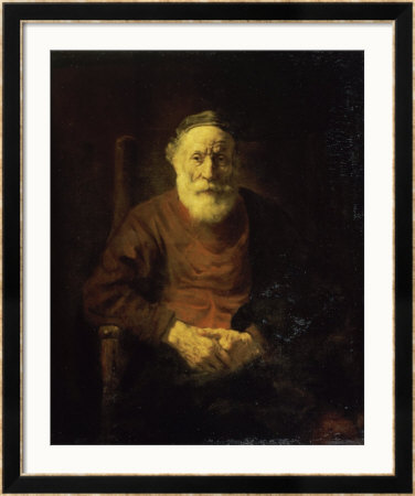 An Old Man In Red by Rembrandt Van Rijn Pricing Limited Edition Print image