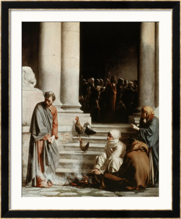Peter's Denial by Carl Bloch Pricing Limited Edition Print image