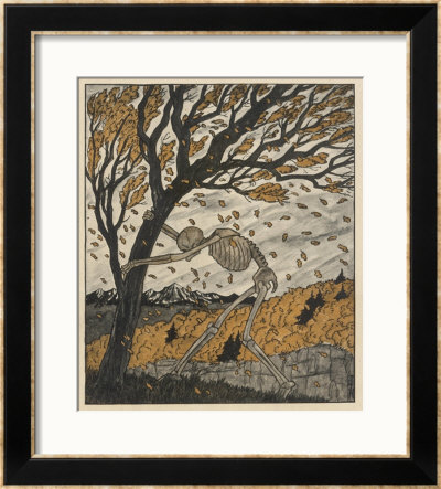 Death Shakes The Dead Leaves From The Trees by Thomas Theodor Heine Pricing Limited Edition Print image