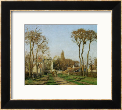 Entry Into The Village Of Voisins (Yvelines), 1872 by Camille Pissarro Pricing Limited Edition Print image