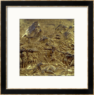 The Story Of David And Goliath, One Of Ten Relief Panels From The Gates Of Paradise, 1425-52 by Lorenzo Ghiberti Pricing Limited Edition Print image