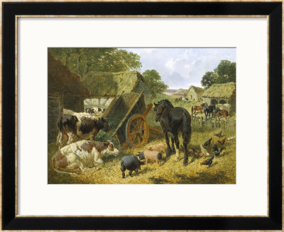Busy Farmyard by John Frederick Herring Ii Pricing Limited Edition Print image