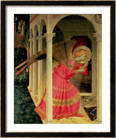 Detail From The Annunciation Showing The Angel Gabriel by Fra Angelico Pricing Limited Edition Print image