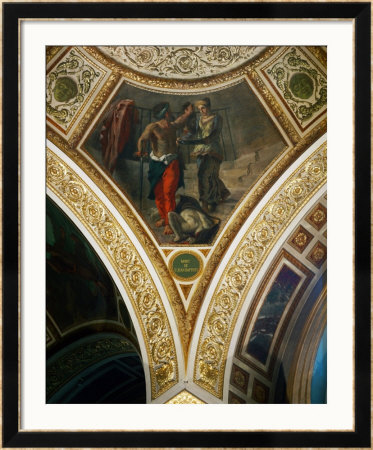 The Death Of Saint John The Baptist, Frescos From The Spandrels Of The Main Hall by Eugene Delacroix Pricing Limited Edition Print image