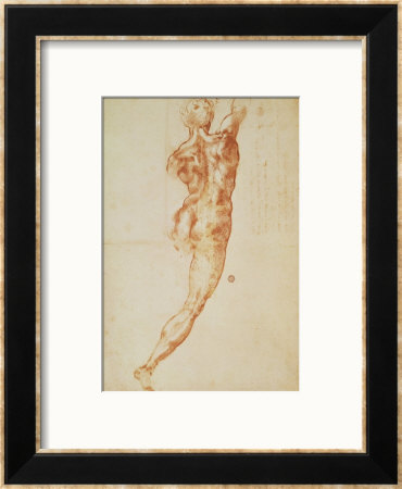 Nude, Study For The Battle Of Cascina by Michelangelo Buonarroti Pricing Limited Edition Print image