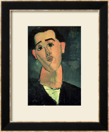 Portrait Of Juan Gris, 1915 by Amedeo Modigliani Pricing Limited Edition Print image