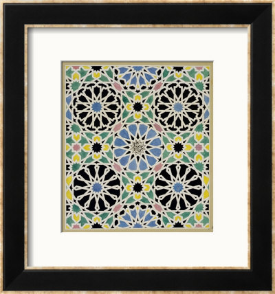 Mosaic Pavement In The Alhambra, From The Arabian Antiquities Of Spain, Published 1815 by James Cavanagh Murphy Pricing Limited Edition Print image