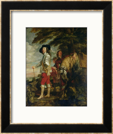King Charles I (1600-49) Of England Out Hunting, Circa 1635 by Sir Anthony Van Dyck Pricing Limited Edition Print image