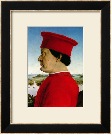 Federigo Da Montefeltro Duke Of Urbino, Circa 1465 by Piero Della Francesca Pricing Limited Edition Print image