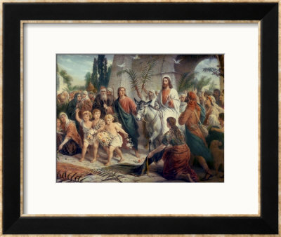 Christ's Entrance Into Jerusalem by Bernhard Plockhorst Pricing Limited Edition Print image