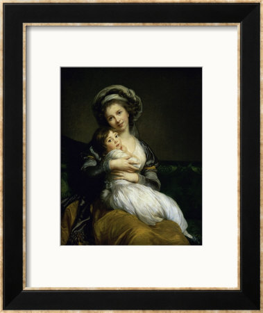 Portrait Of The Artist With Her Daughter by Elisabeth Louise Vigee-Lebrun Pricing Limited Edition Print image