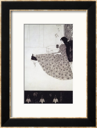 Seated Woman by Aubrey Beardsley Pricing Limited Edition Print image