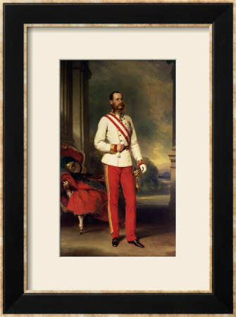 Franz Joseph I, Emperor Of Austria (1830-1916) Wearing The Uniform Of An Austrian Field Marshal by Franz Xavier Winterhalter Pricing Limited Edition Print image