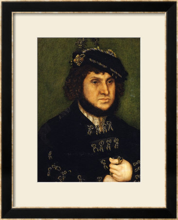 Portrait Of Kurfust Herzog Johann Der Bestandige Von Saschen by Lucas Cranach The Elder Pricing Limited Edition Print image