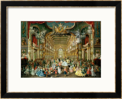 Masked Ball In The Hoftheater, Bonn, 1754 by Jakob Rousseau Pricing Limited Edition Print image