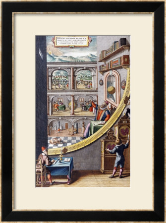 The Astronomer Tycho Brahe (1546-1601), Aged 40, With Astronomical Instruments, 1587 by Johannes Blaeu Pricing Limited Edition Print image
