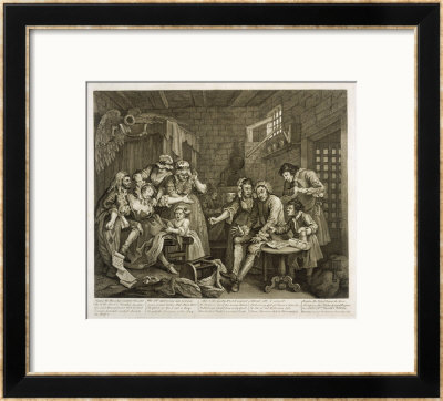 Prisoners In Newgate Prison by William Hogarth Pricing Limited Edition Print image