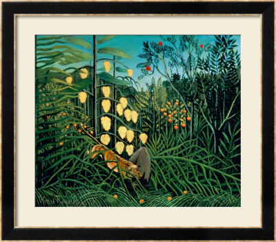 Tropical Forest: Battling Tiger And Buffalo, 1908 by Henri Rousseau Pricing Limited Edition Print image