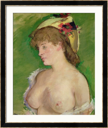 The Blonde With Bare Breasts, 1878 by Édouard Manet Pricing Limited Edition Print image