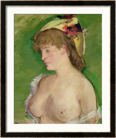 The Blonde With Bare Breasts, 1878 by Edouard Manet Pricing Limited Edition Print image
