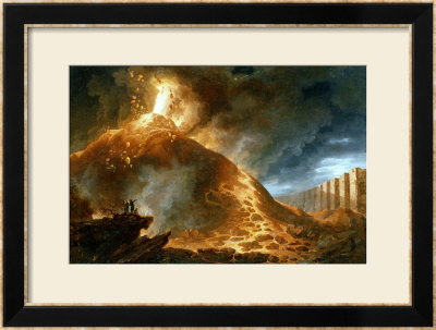 The Eruption Of Vesuvius, 1768 by Francesco Fidanza Pricing Limited Edition Print image