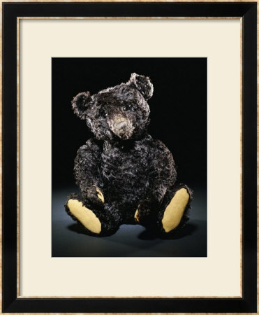 A Rare Black Steiff Teddy Bear With Rich Black Curly Mohair, Circa 1912 by Steiff Pricing Limited Edition Print image
