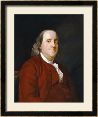Portrait Of Benjamin Franklin (1706-1790) by Joseph Wright Of Derby Pricing Limited Edition Print image