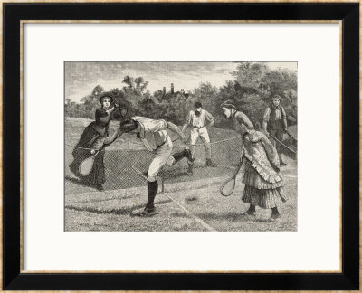Friendly Game Of Mixed Doubles by Everard Hopkins Pricing Limited Edition Print image