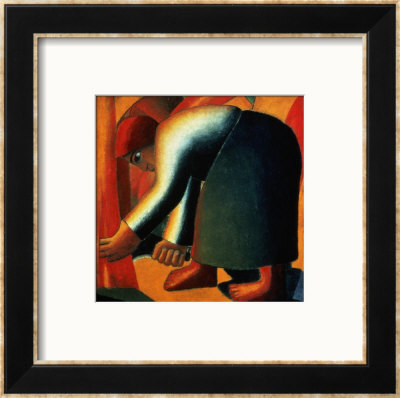 Woman Cutting, Circa 1900 by Kasimir Malevich Pricing Limited Edition Print image