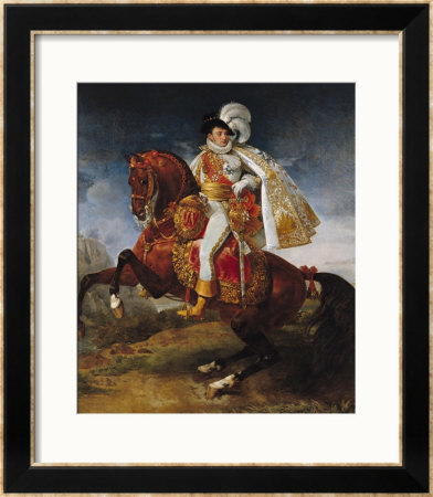 Equestrian Portrait Of Jerome Bonaparte 1808 by Baron Antoine Jean Gros Pricing Limited Edition Print image
