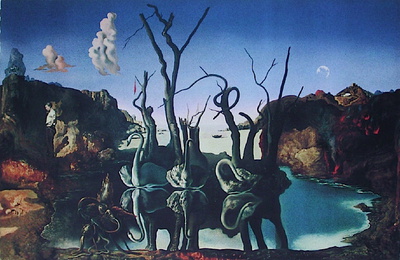 Cygnes Réfléchis En Éléphants by Salvador Dalí Pricing Limited Edition Print image