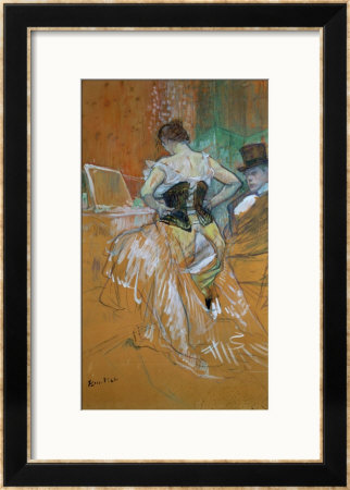 Woman In A Corset by Henri De Toulouse-Lautrec Pricing Limited Edition Print image