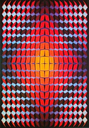 Composition Cinetique V by Jean Pierre Yvaral Pricing Limited Edition Print image